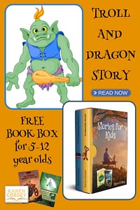 A dragon and troll story image