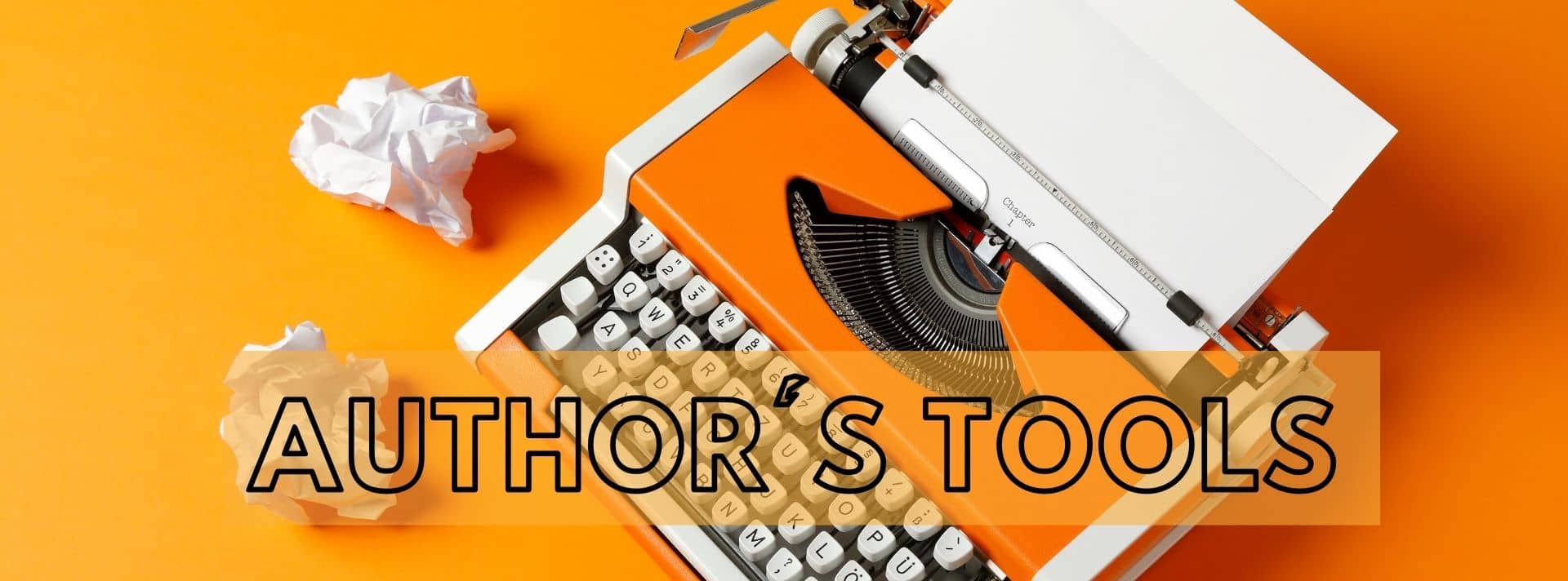 Author's tools Header Image of a typewriter